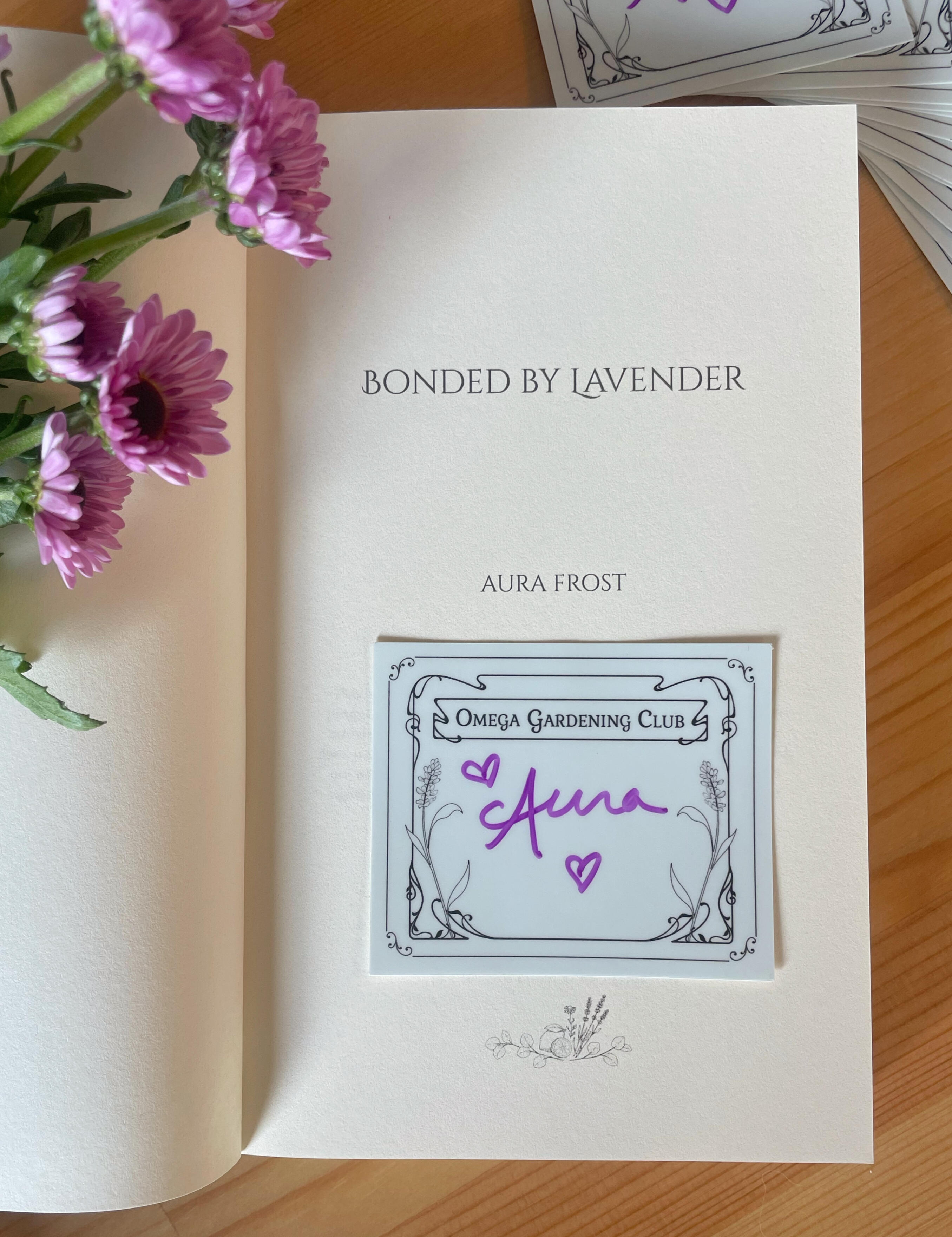 Signed Bookplate Bookplate sticker signed by Aura Frost